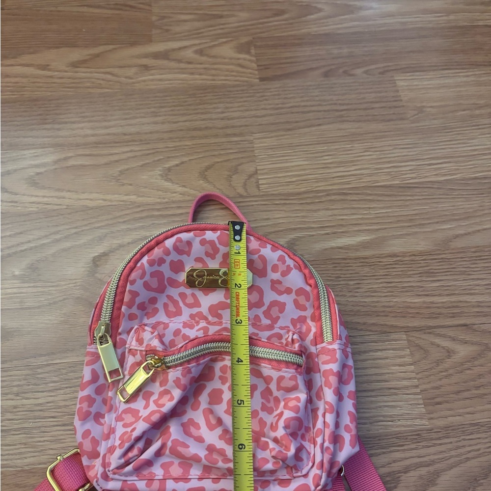 Jessica Simpson Kids Pink Leopard Print Mini Backpack - Picture 4 of 5
